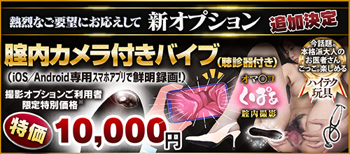 新オプションのご案内『腟内カメラバイブ』
